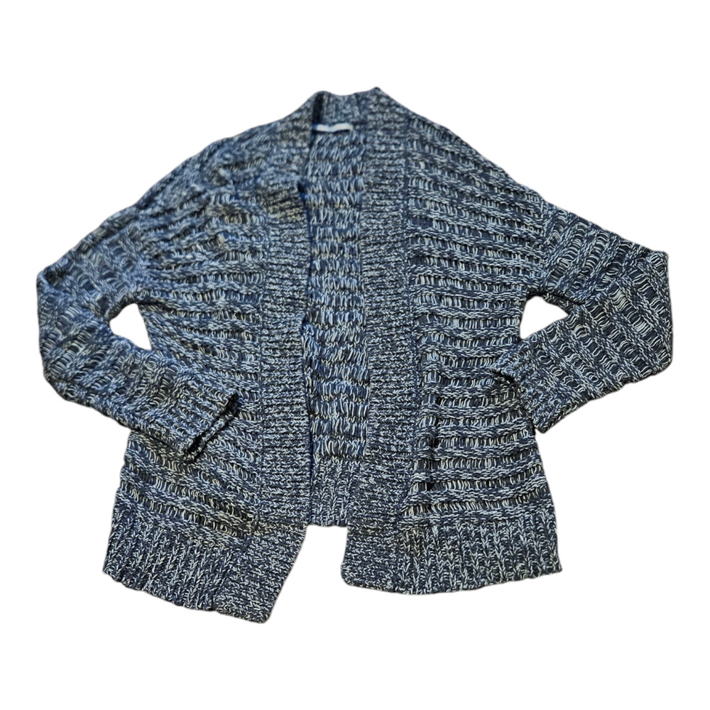 Rubbish Small Gray Long Sleeve Knit Open Cardigan